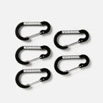 The ALUMINIUM CARABINER (SET OF 5) BLACK available online with global shipping, and in PAM Stores Melbourne and Sydney.
