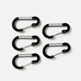 The ALUMINIUM CARABINER (SET OF 5) BLACK available online with global shipping, and in PAM Stores Melbourne and Sydney.