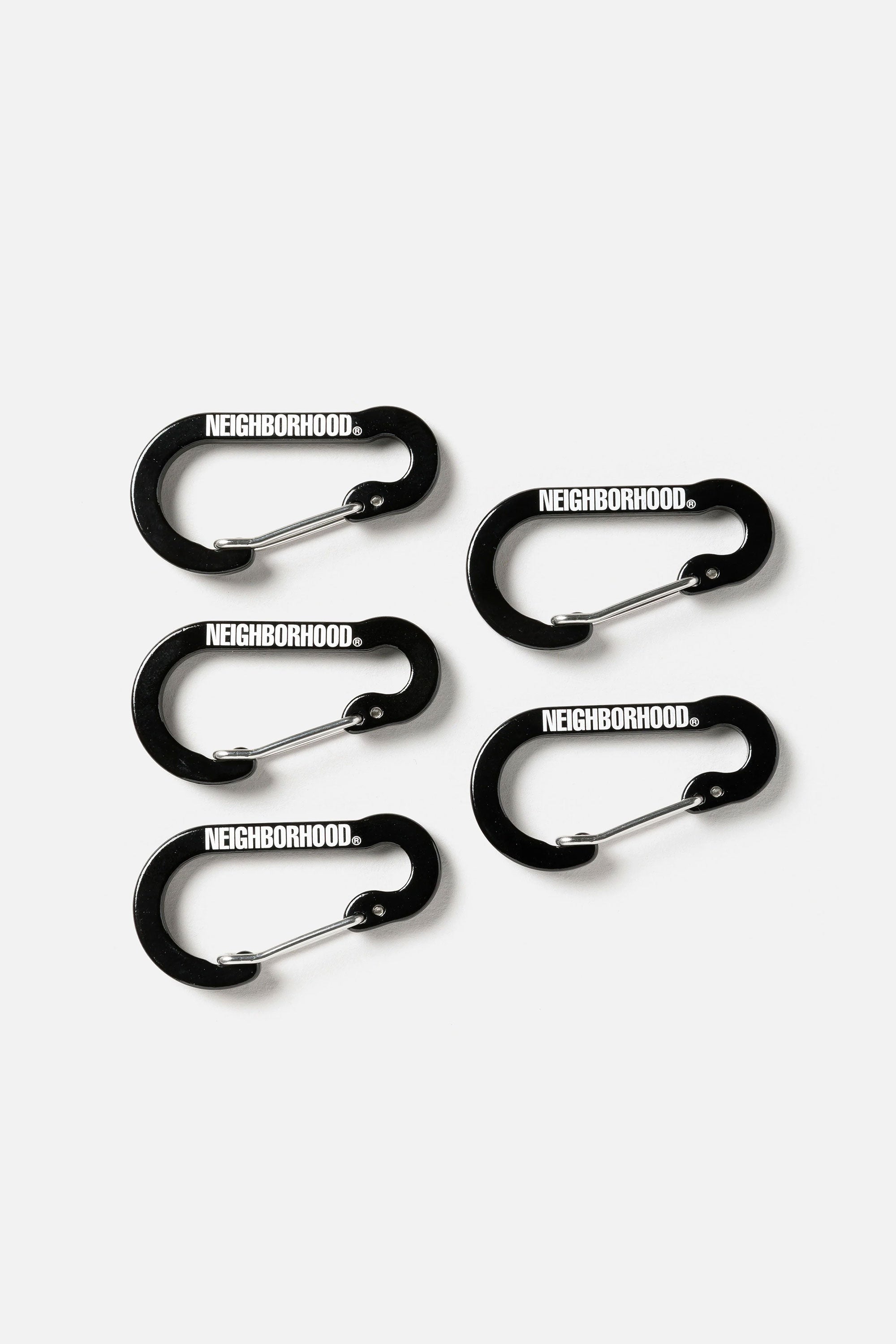 The ALUMINIUM CARABINER (SET OF 5) BLACK available online with global shipping, and in PAM Stores Melbourne and Sydney.