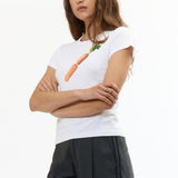 The CARROT PATCH BB TEE available online with global shipping, and in PAM Stores Melbourne and Sydney.