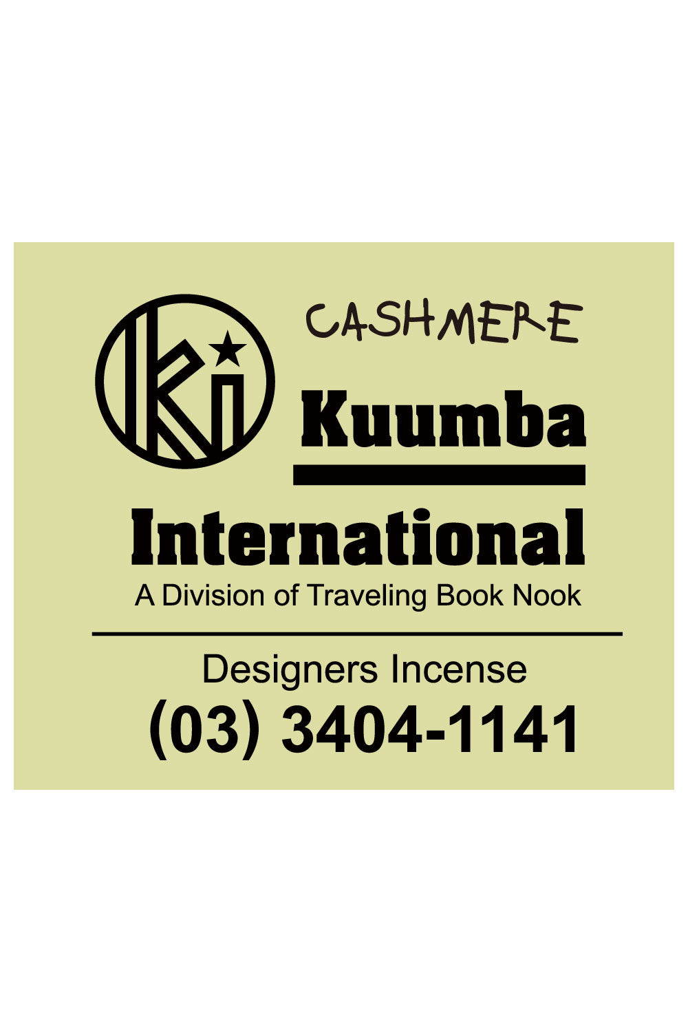 The KUUMBA - DESIGNERS INCENSE CASHMERE available online with global shipping, and in PAM Stores Melbourne and Sydney.