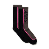 The ARIES - SS24 CREDIT CARD SOCK BLACK available online with global shipping, and in PAM Stores Melbourne and Sydney.