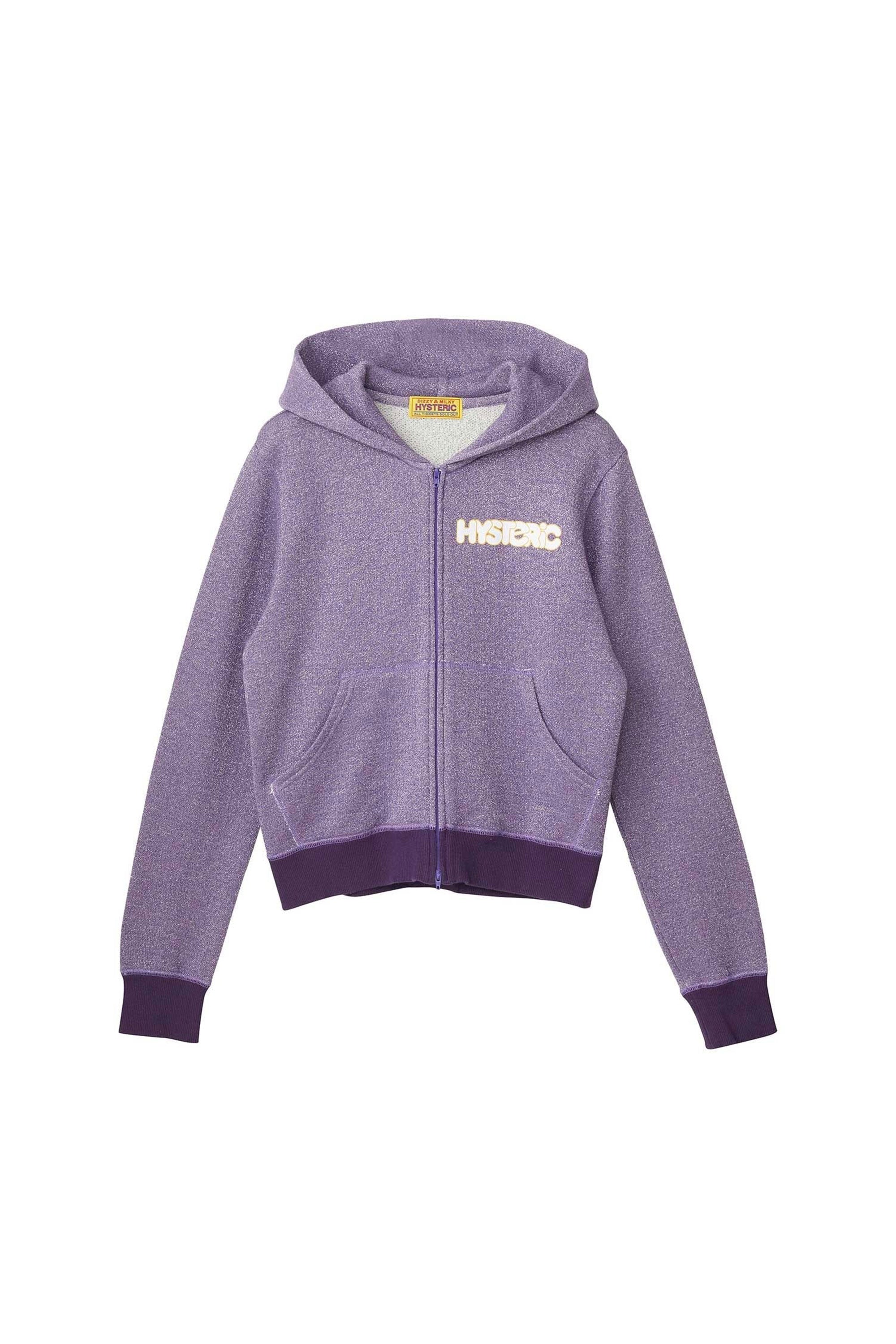 The CHAINSAW BUNNY Cropped Hoodie Purple available online with global shipping, and in PAM Stores Melbourne and Sydney.