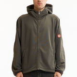 PE JERSEY ZIP HOODY CHARCOAL