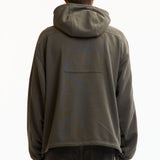 PE JERSEY ZIP HOODY CHARCOAL