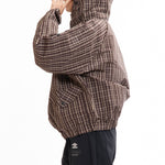 The Check Smock Anorak Beige Dark Brown available online with global shipping, and in PAM Stores Melbourne and Sydney.
