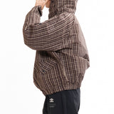 The Check Smock Anorak Beige Dark Brown available online with global shipping, and in PAM Stores Melbourne and Sydney.