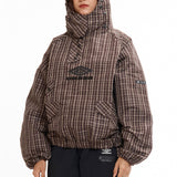 The Check Smock Anorak Beige Dark Brown available online with global shipping, and in PAM Stores Melbourne and Sydney.