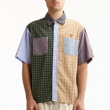 The CRAZY CHECK SHIRT BLUE available online with global shipping, and in PAM Stores Melbourne and Sydney.