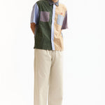 The CRAZY CHECK SHIRT BLUE available online with global shipping, and in PAM Stores Melbourne and Sydney.