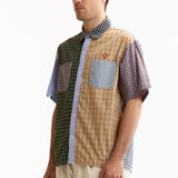 The CRAZY CHECK SHIRT BLUE available online with global shipping, and in PAM Stores Melbourne and Sydney.