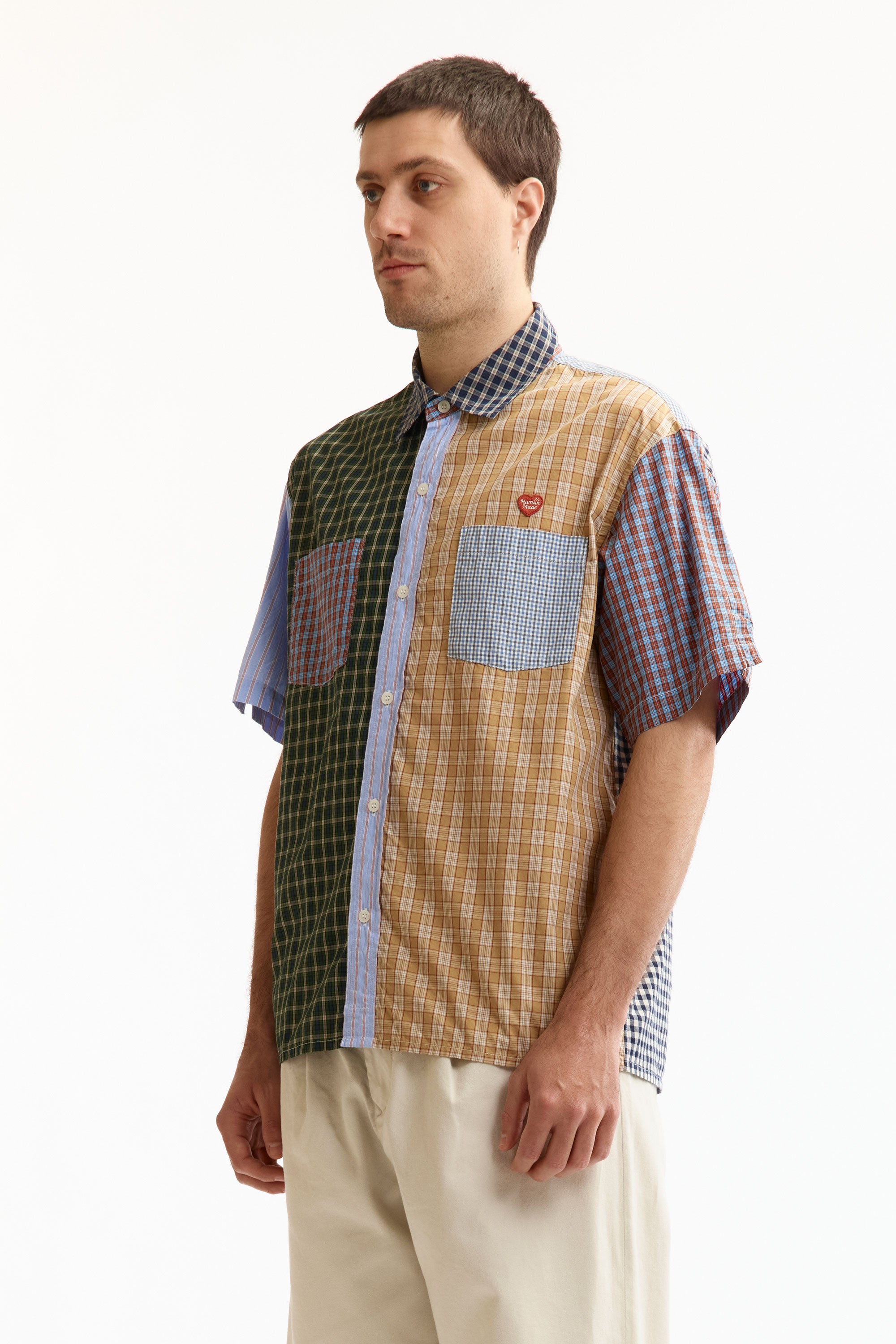 The CRAZY CHECK SHIRT BLUE available online with global shipping, and in PAM Stores Melbourne and Sydney.