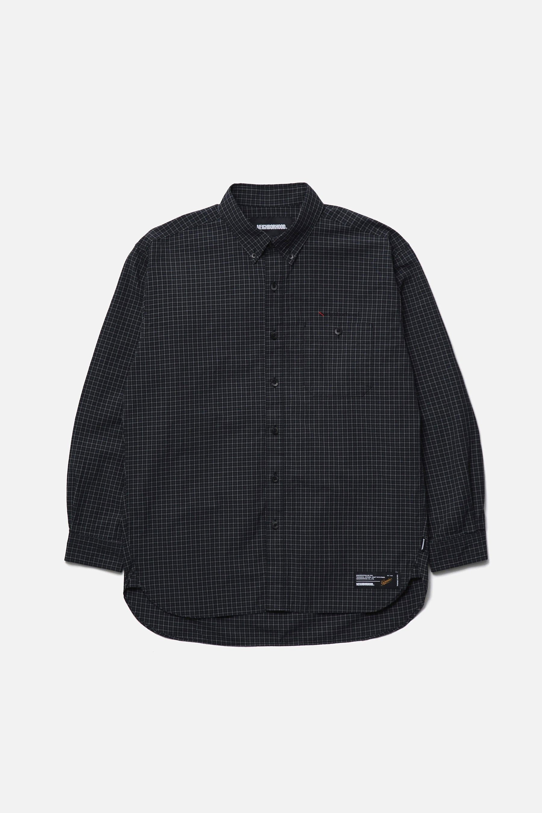 The PLAID PATTERN BD SHIRT LS BLACK available online with global shipping, and in PAM Stores Melbourne and Sydney.