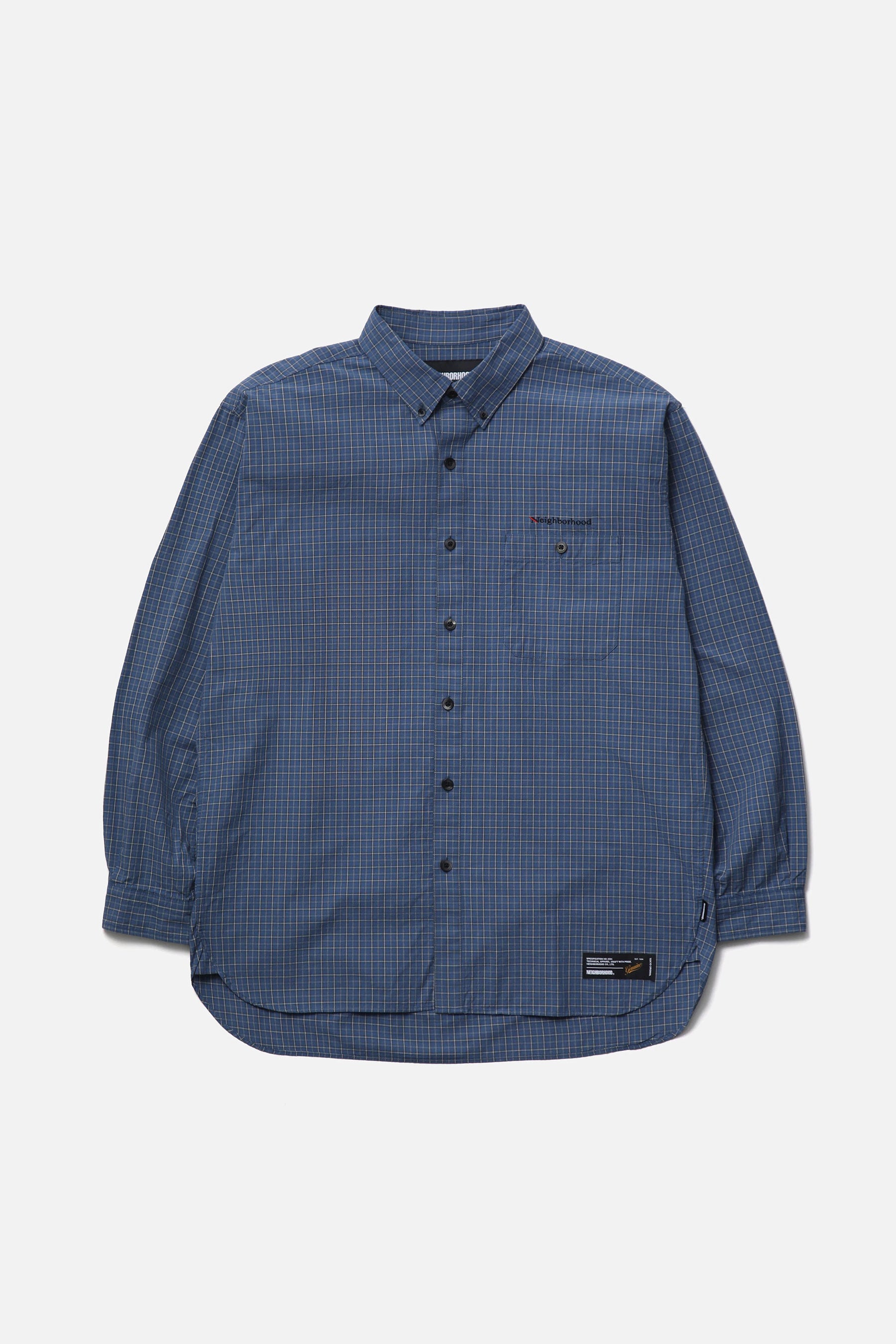 The PLAID PATTERN BD SHIRT LS BLUE available online with global shipping, and in PAM Stores Melbourne and Sydney.
