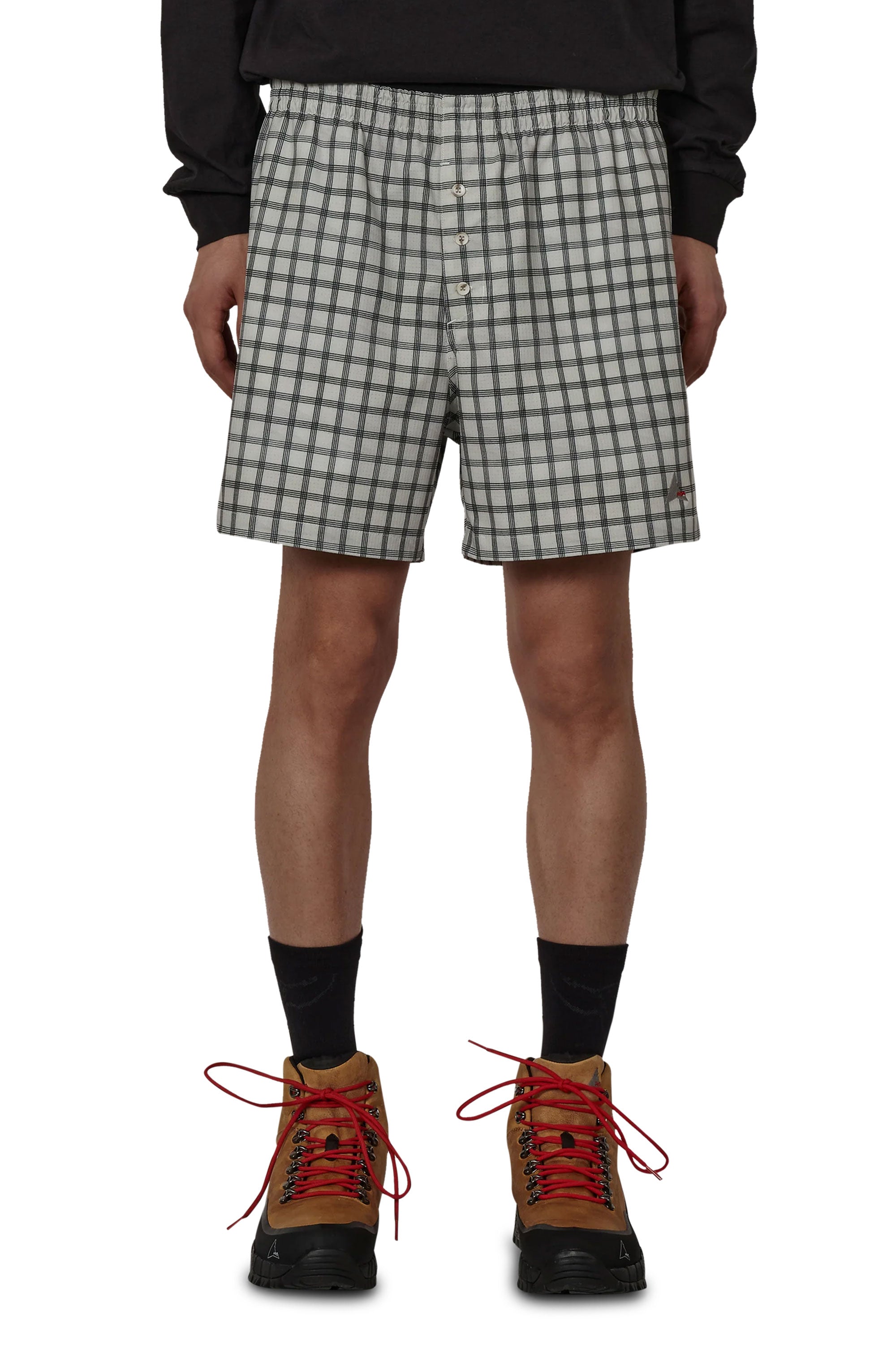 The Aair Floweave Printed Check Shorts available online with global shipping, and in PAM Stores Melbourne and Sydney.