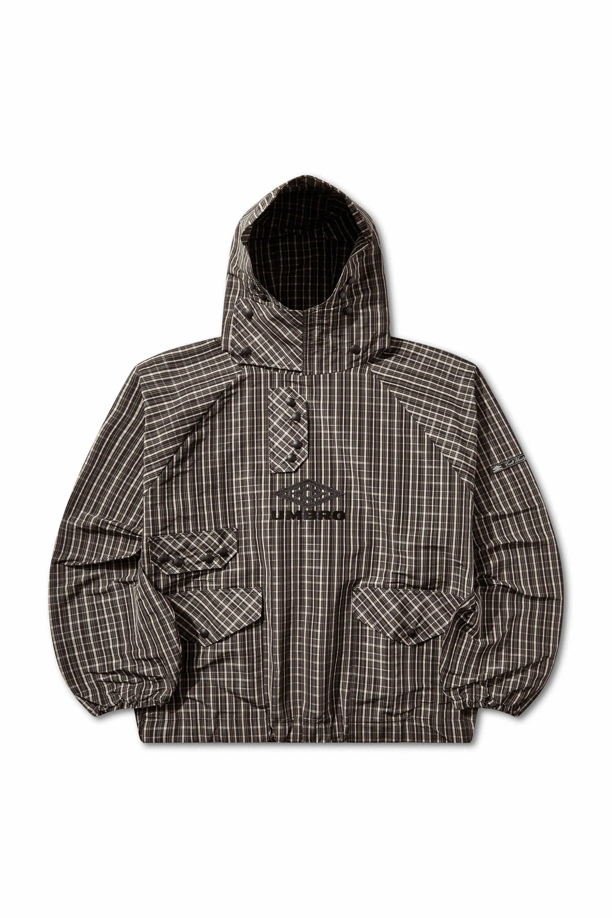 The Check Smock Anorak Beige Dark Brown available online with global shipping, and in PAM Stores Melbourne and Sydney.