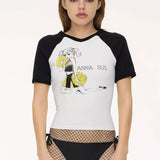 The ANNA SUI CHEERLEADER BABY TEE  available online with global shipping, and in PAM Stores Melbourne and Sydney.