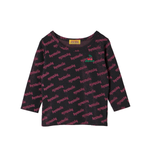 The CHEERY 3/4 SLEEVE EMBROIDERED TEE available online with global shipping, and in PAM Stores Melbourne and Sydney.