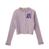 CHERRY ADDICTION Cardigan Purple