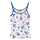 The CHILLIN' OUT CAMISOL WHITE available online with global shipping, and in PAM Stores Melbourne and Sydney.