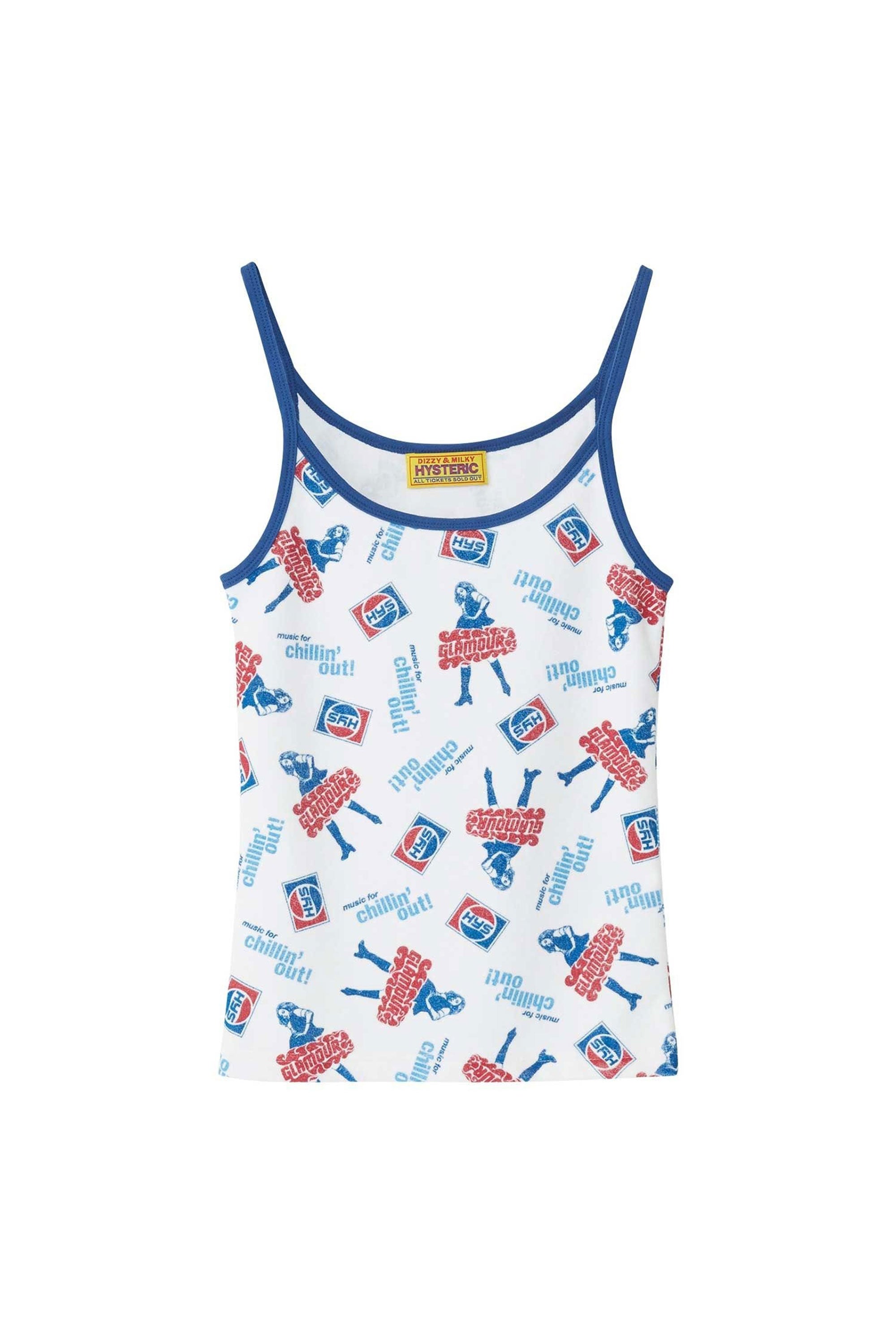 The CHILLIN' OUT CAMISOL WHITE available online with global shipping, and in PAM Stores Melbourne and Sydney.