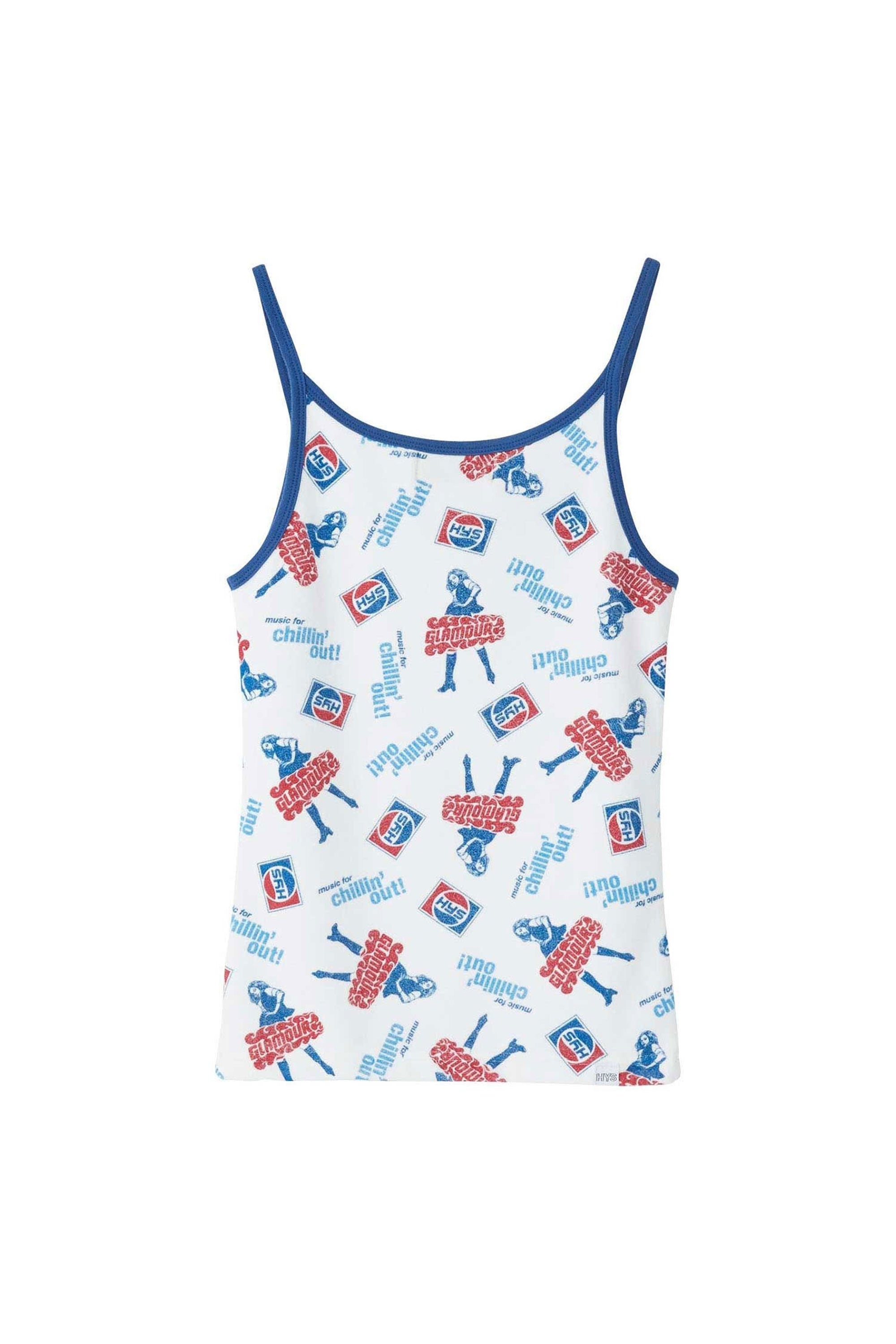 The CHILLIN' OUT CAMISOL WHITE available online with global shipping, and in PAM Stores Melbourne and Sydney.