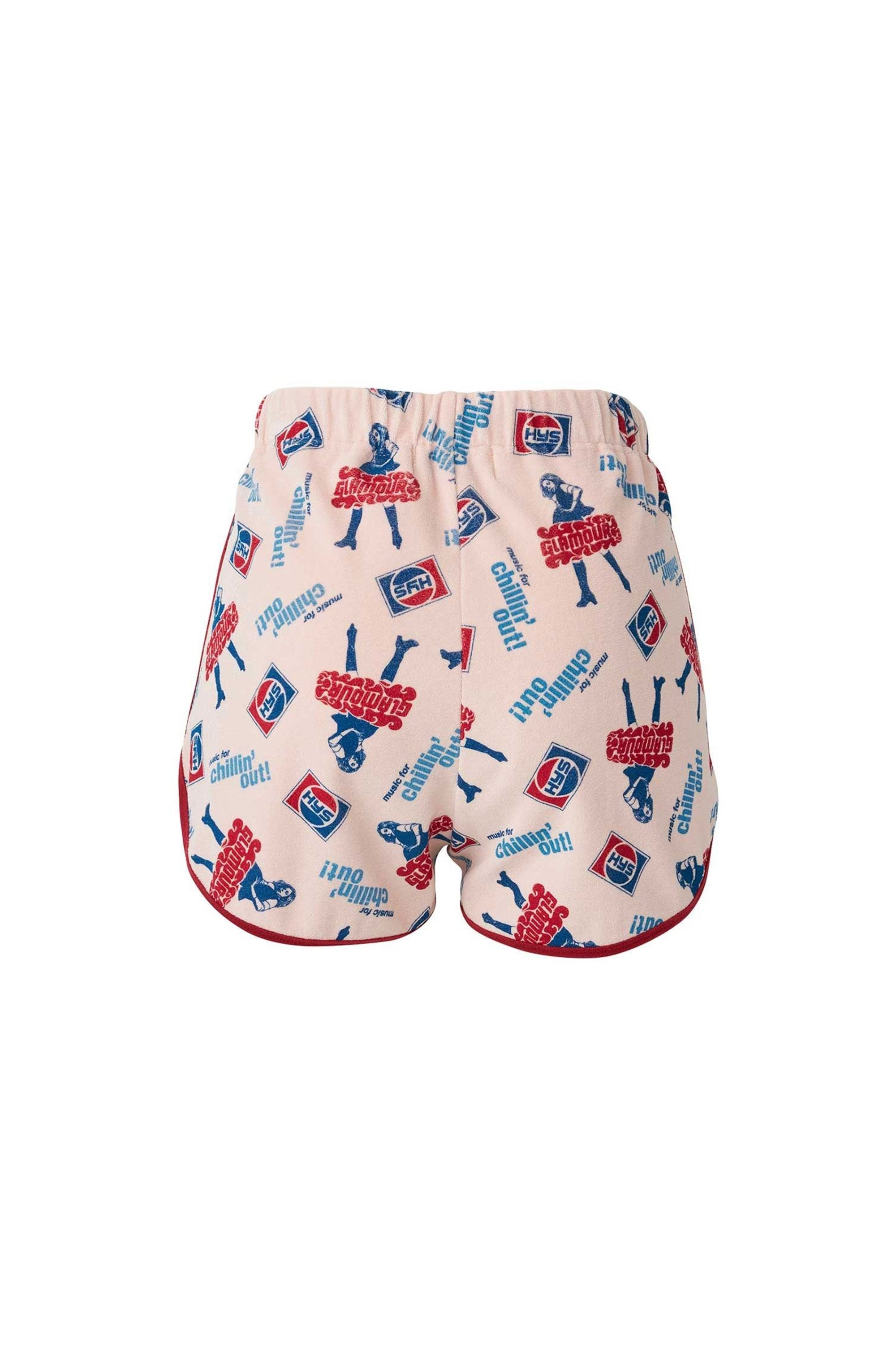 The CHILLIN' OUT SHORTS PINK available online with global shipping, and in PAM Stores Melbourne and Sydney.