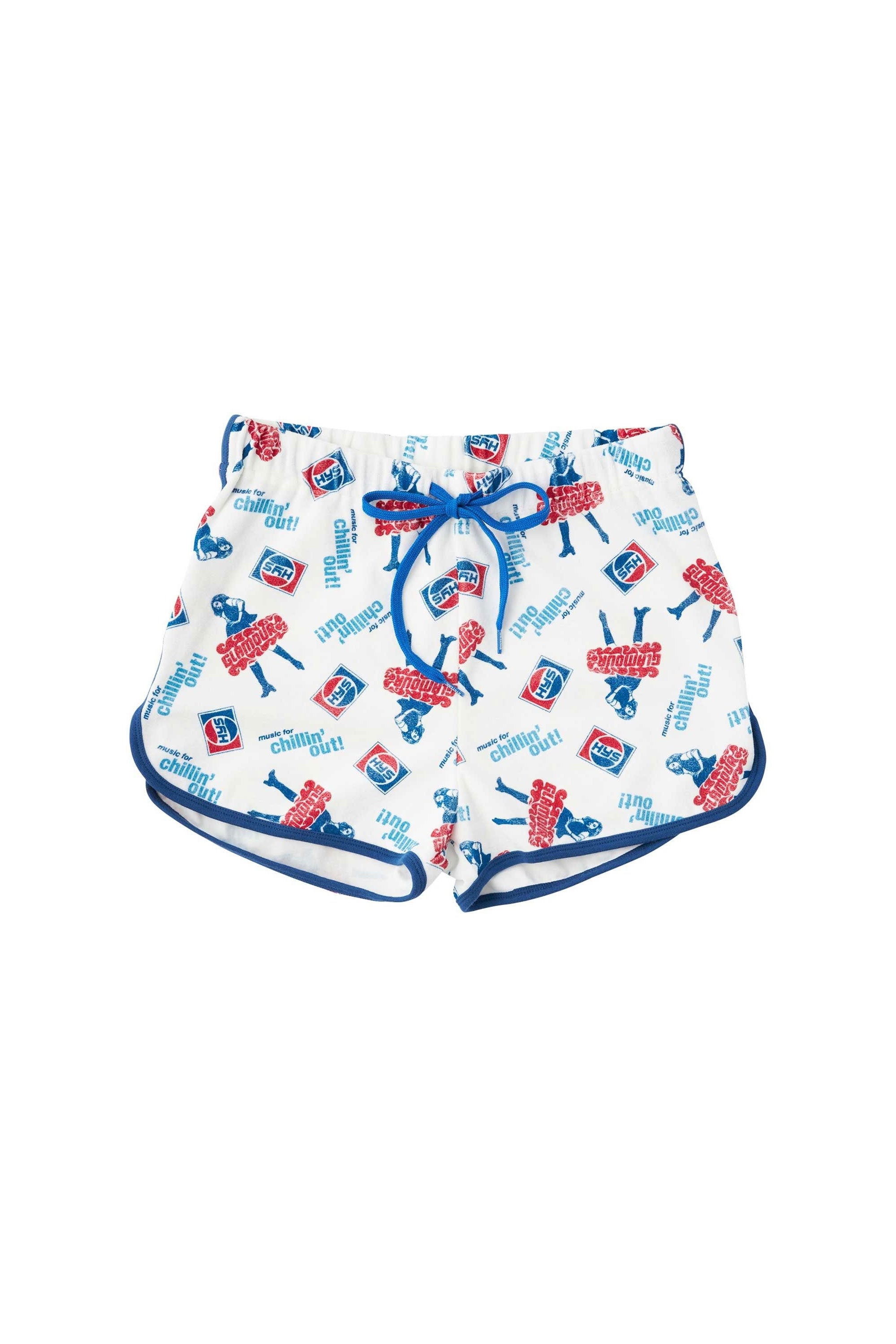 The CHILLIN' OUT SHORTS WHITE available online with global shipping, and in PAM Stores Melbourne and Sydney.