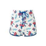 The CHILLIN' OUT SHORTS WHITE available online with global shipping, and in PAM Stores Melbourne and Sydney.