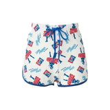 The CHILLIN' OUT SHORTS WHITE available online with global shipping, and in PAM Stores Melbourne and Sydney.