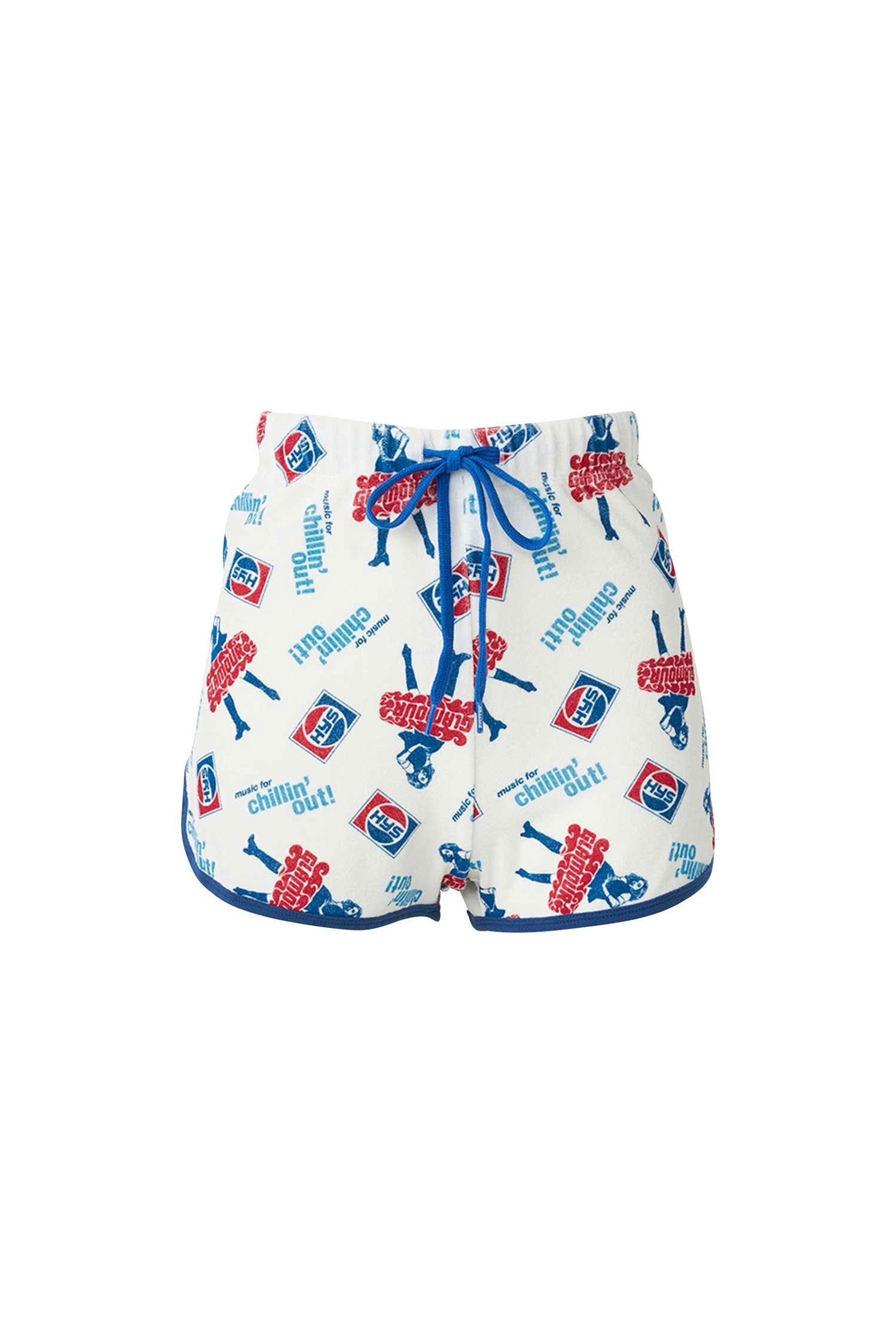The CHILLIN' OUT SHORTS WHITE available online with global shipping, and in PAM Stores Melbourne and Sydney.