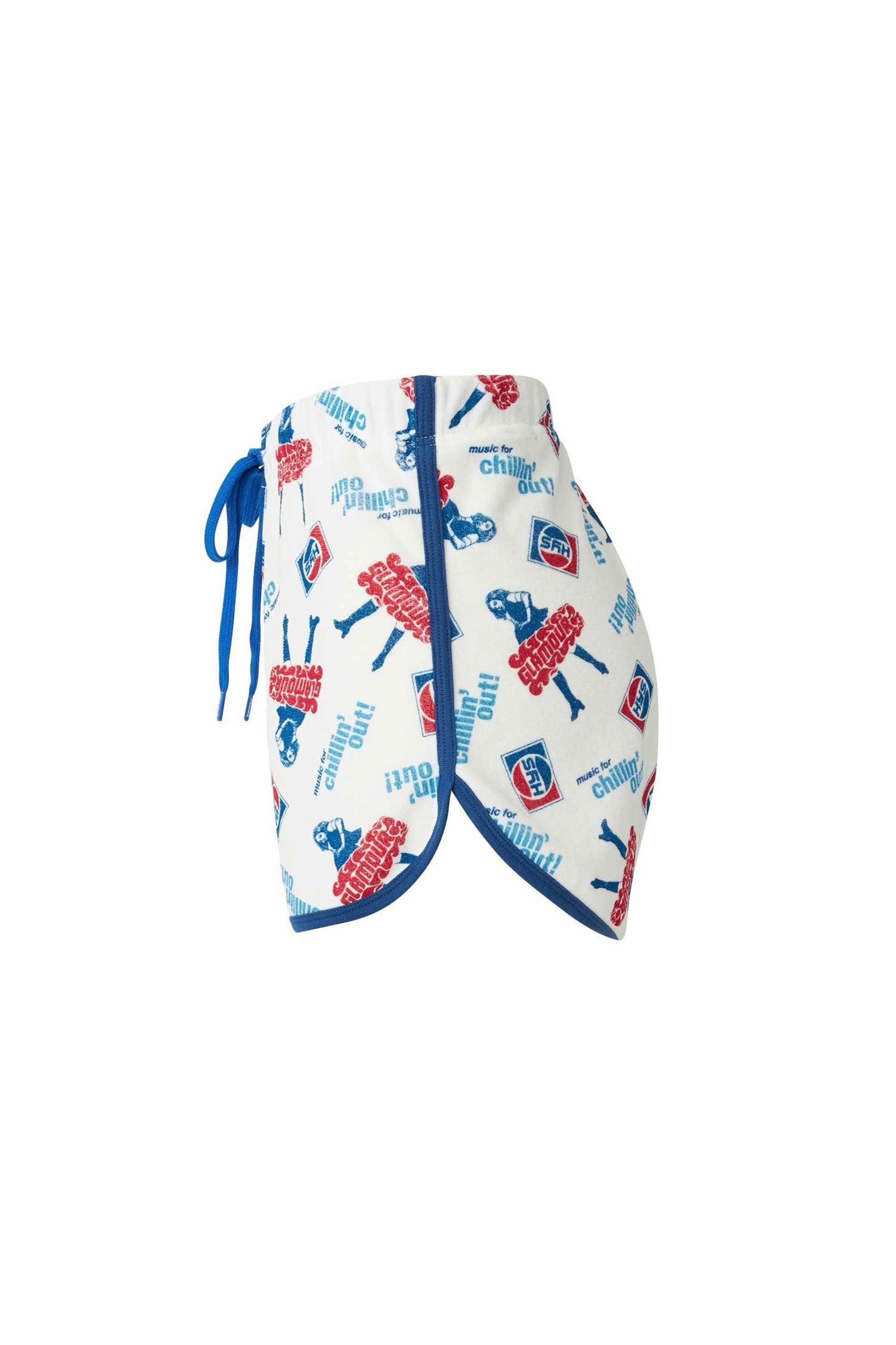 The CHILLIN' OUT SHORTS WHITE available online with global shipping, and in PAM Stores Melbourne and Sydney.