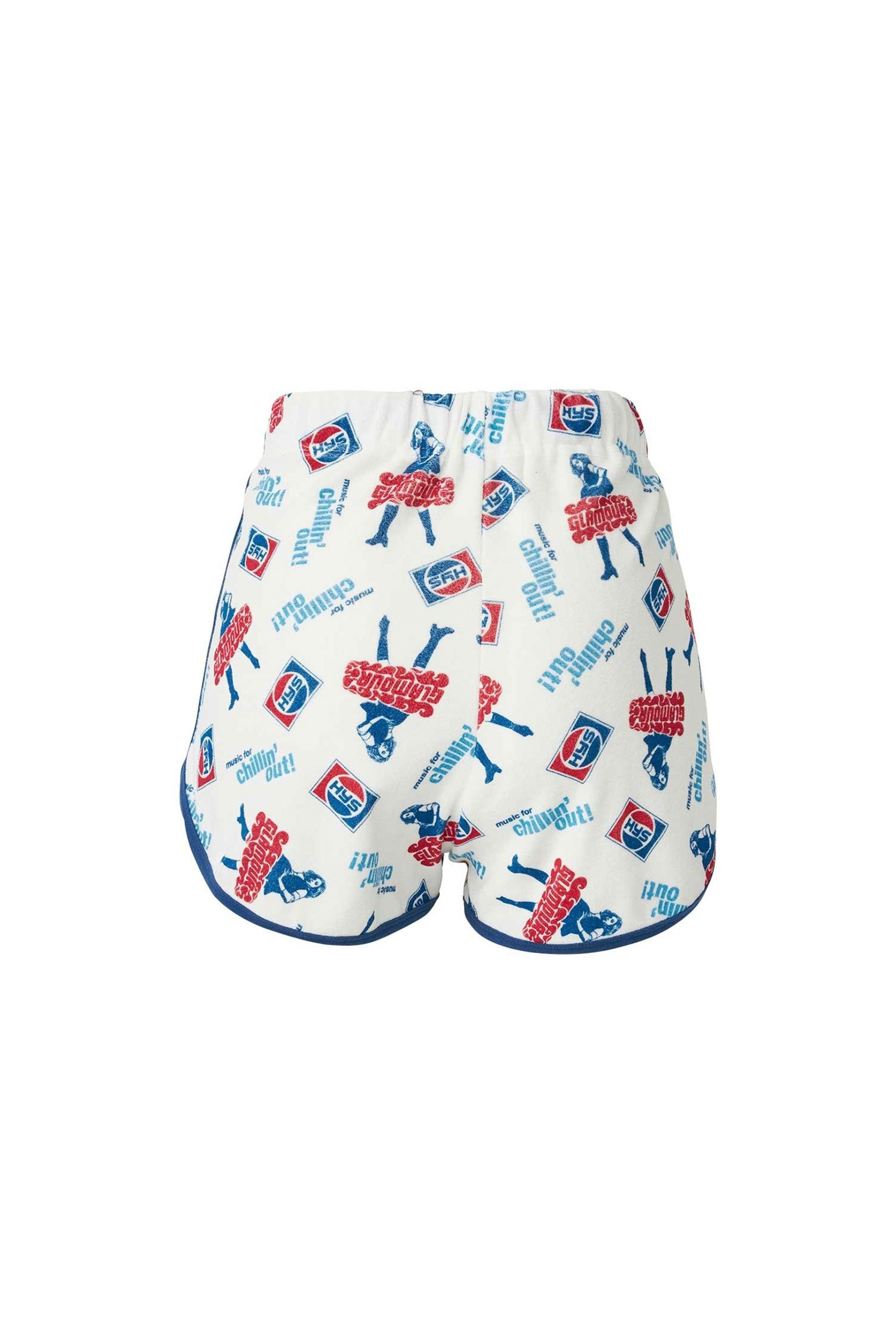 The CHILLIN' OUT SHORTS WHITE available online with global shipping, and in PAM Stores Melbourne and Sydney.