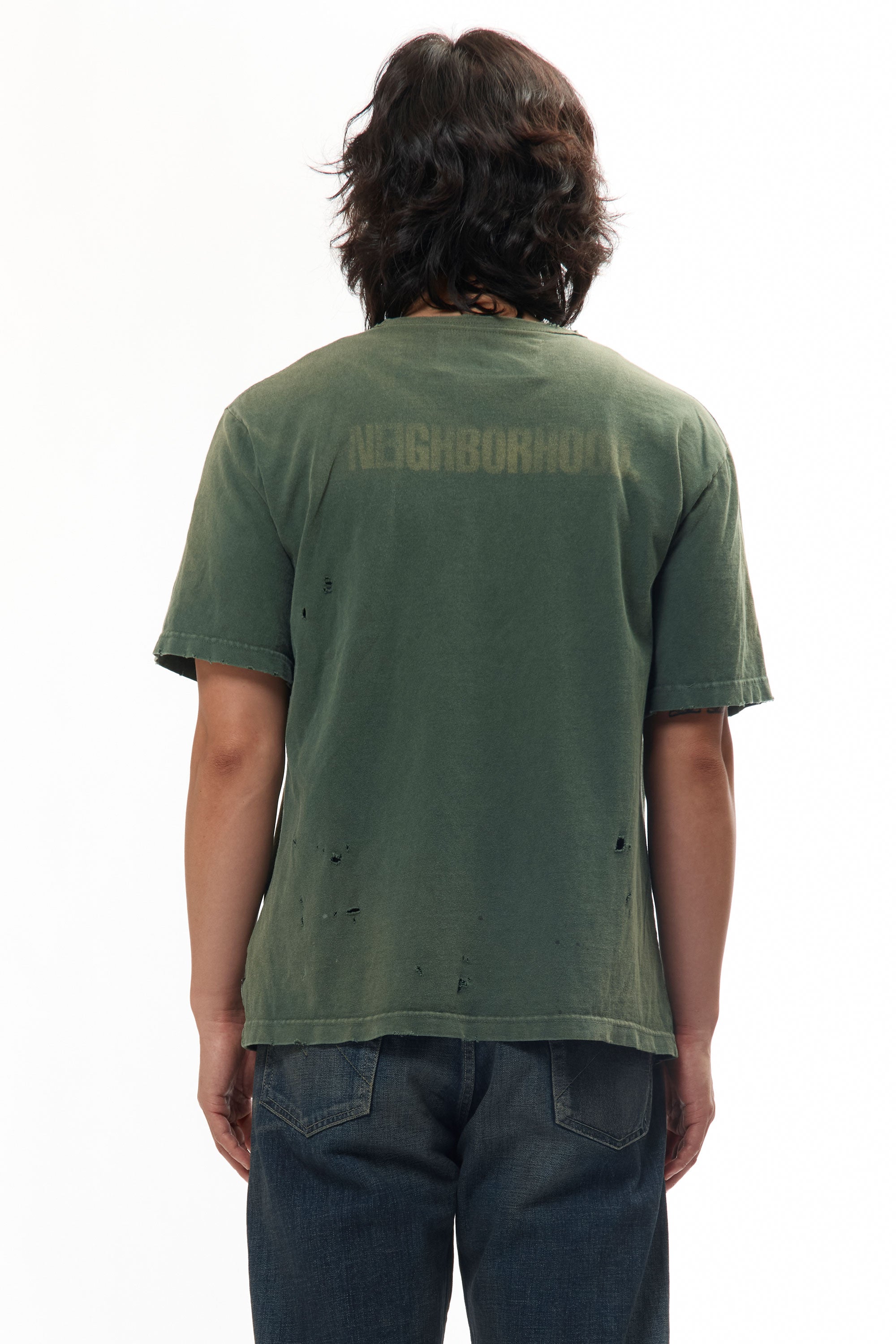 The NH X CHITO . SAVAGE CREWNECK SS TEE OLIVE DRAB available online with global shipping, and in PAM Stores Melbourne and Sydney.