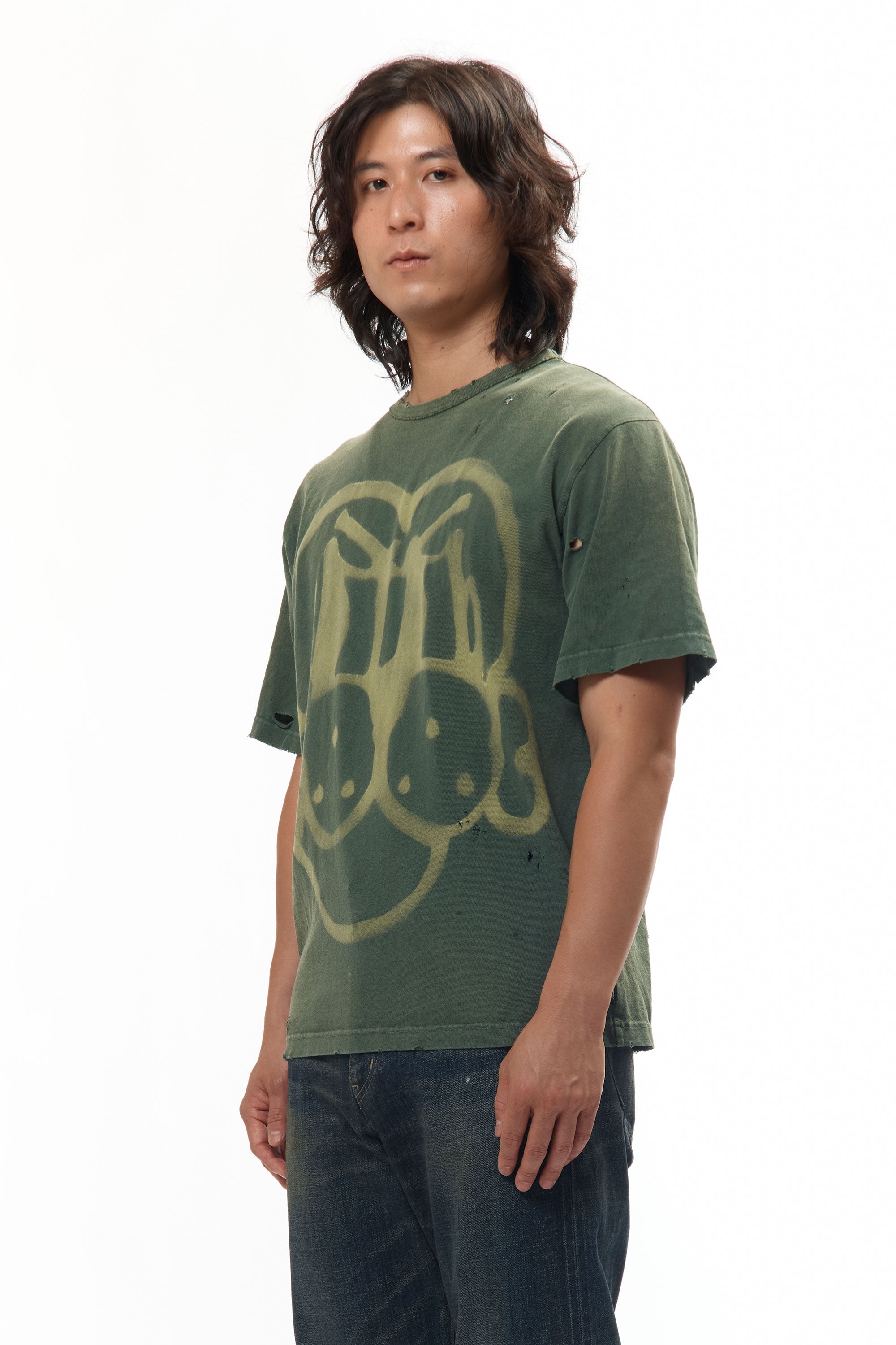 The NH X CHITO . SAVAGE CREWNECK SS TEE OLIVE DRAB available online with global shipping, and in PAM Stores Melbourne and Sydney.