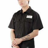 The CLASSIC WORK SHIRT SS-1 BLACK available online with global shipping, and in PAM Stores Melbourne and Sydney.