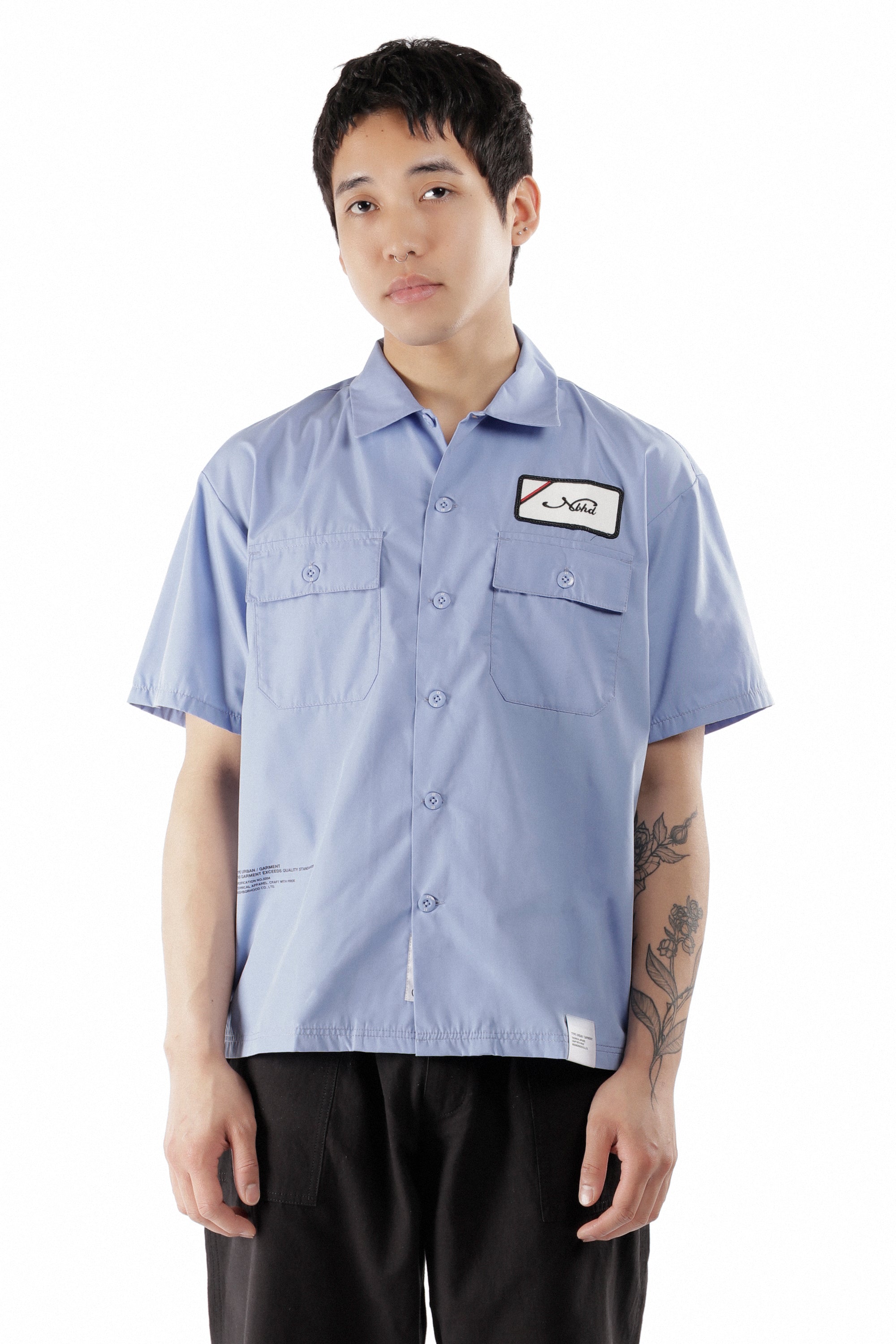 The CLASSIC WORK SHIRT SS-1 BLUE available online with global shipping, and in PAM Stores Melbourne and Sydney.