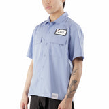 The CLASSIC WORK SHIRT SS-1 BLUE available online with global shipping, and in PAM Stores Melbourne and Sydney.
