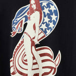 The COBRA 3/4 Sleeve Crop T-Shirt Black available online with global shipping, and in PAM Stores Melbourne and Sydney.