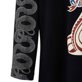 The COBRA 3/4 Sleeve Crop T-Shirt Black available online with global shipping, and in PAM Stores Melbourne and Sydney.