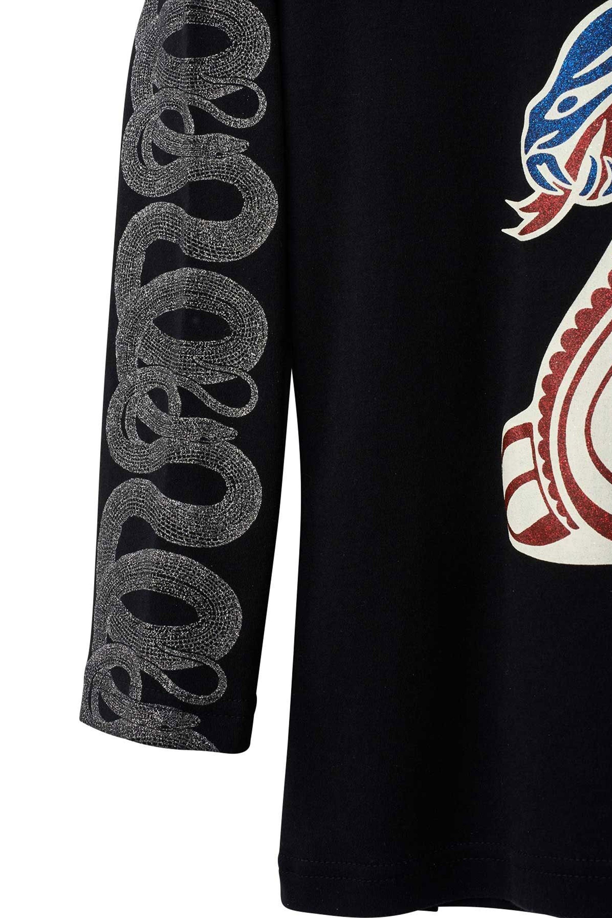 The COBRA 3/4 Sleeve Crop T-Shirt Black available online with global shipping, and in PAM Stores Melbourne and Sydney.