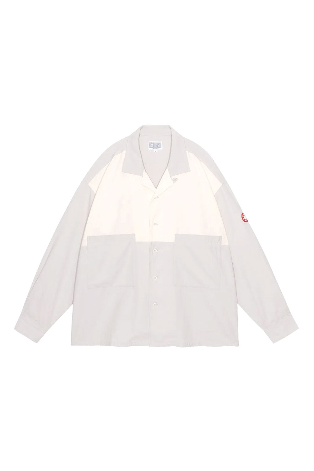 The COLOURED COTTON TWILL OPEN SHIRT GREY available online with global shipping, and in PAM Stores Melbourne and Sydney.