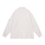 The COLOURED COTTON TWILL OPEN SHIRT GREY available online with global shipping, and in PAM Stores Melbourne and Sydney.