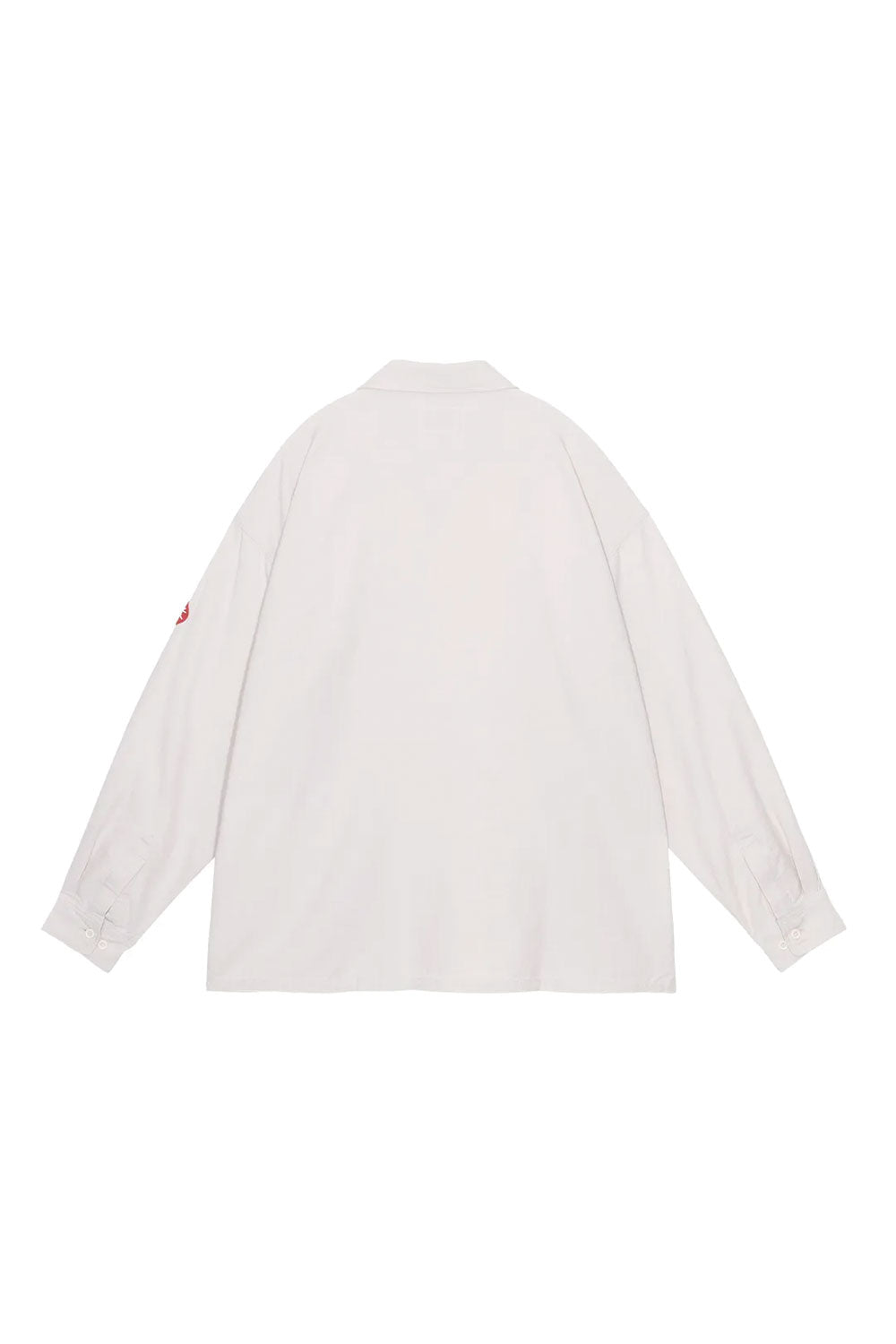 The COLOURED COTTON TWILL OPEN SHIRT GREY available online with global shipping, and in PAM Stores Melbourne and Sydney.