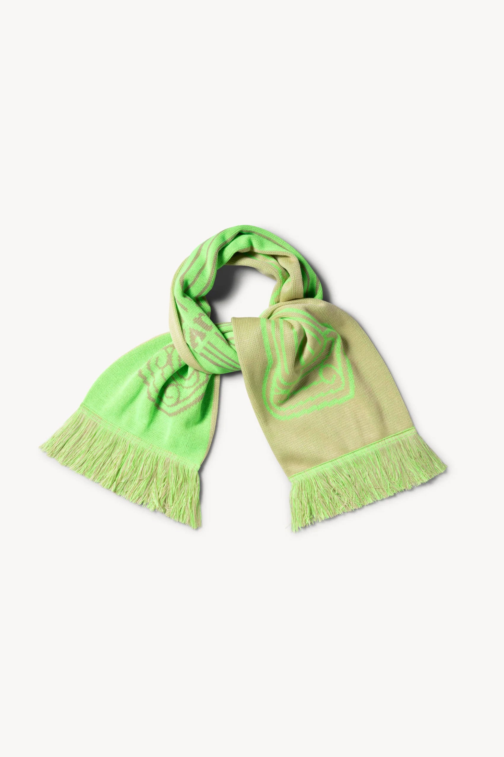 The ARIES - COLUMN SCARF FLUORO GREEN  available online with global shipping, and in PAM Stores Melbourne and Sydney.