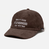 The CORDUROY DAD CAP BROWN available online with global shipping, and in PAM Stores Melbourne and Sydney.