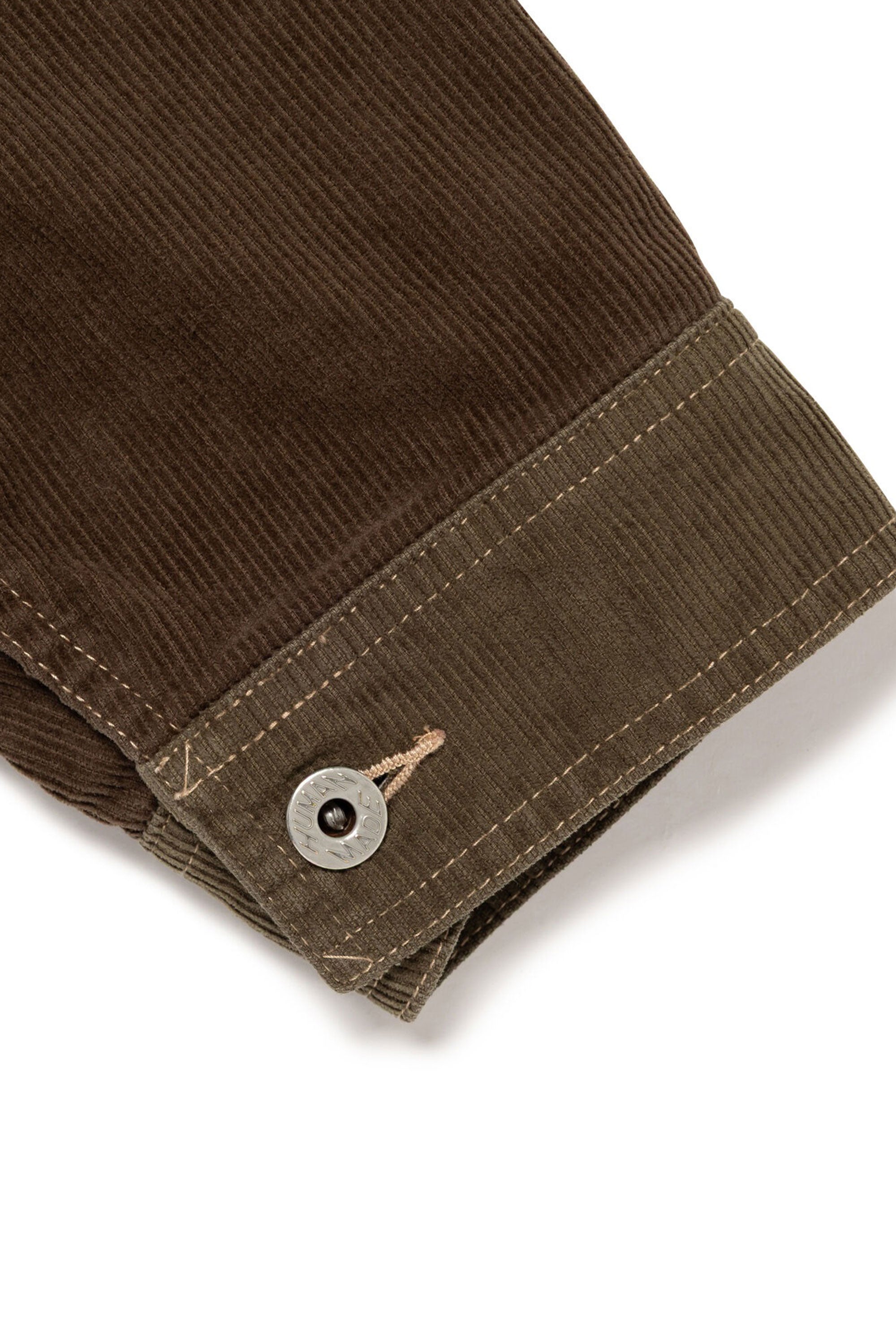 The CORDUROY WORK JACKET OLIVE DRAB available online with global shipping, and in PAM Stores Melbourne and Sydney.