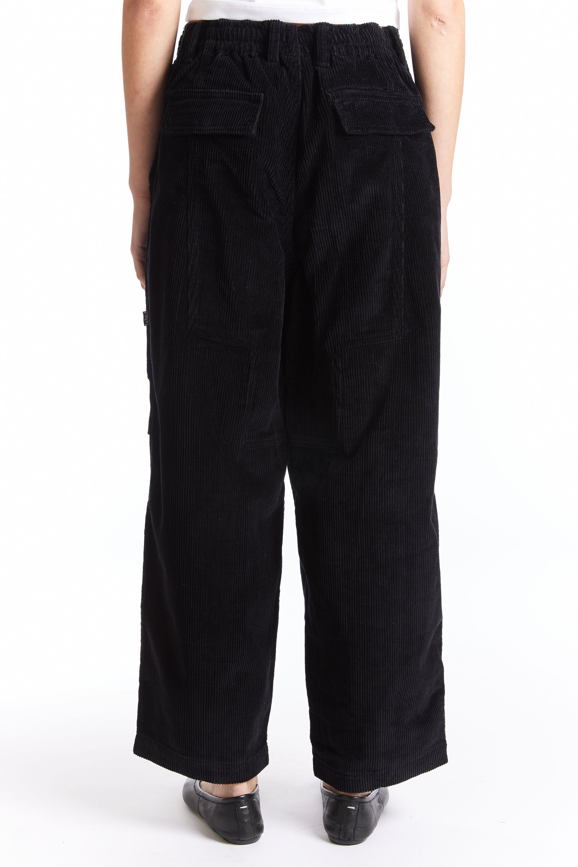 The CORDUROY PONDERING PANT BLACK  available online with global shipping, and in PAM Stores Melbourne and Sydney.