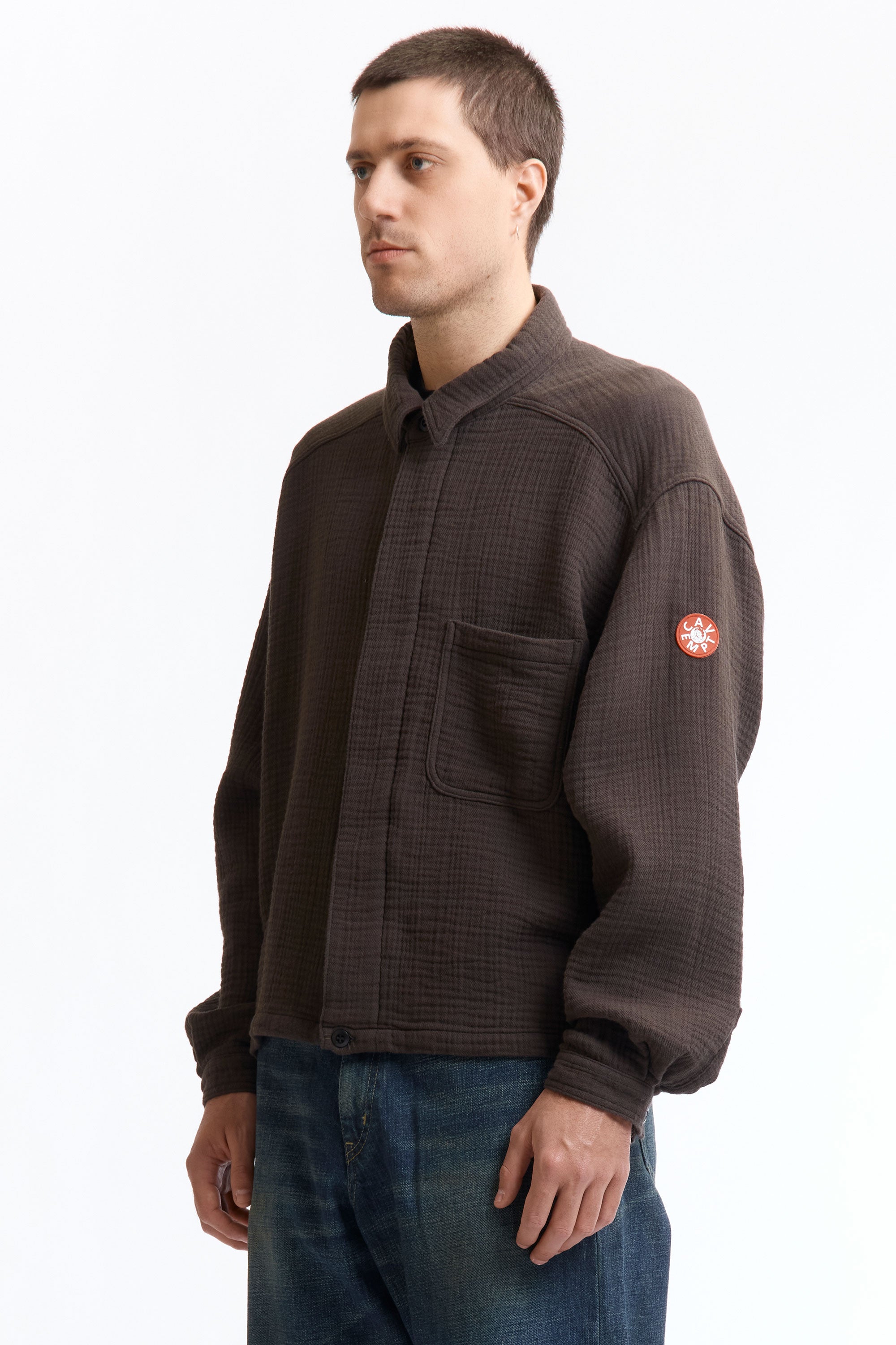 The COTTON GAUZE SHORT SHIRT JACKET available online with global shipping, and in PAM Stores Melbourne and Sydney.