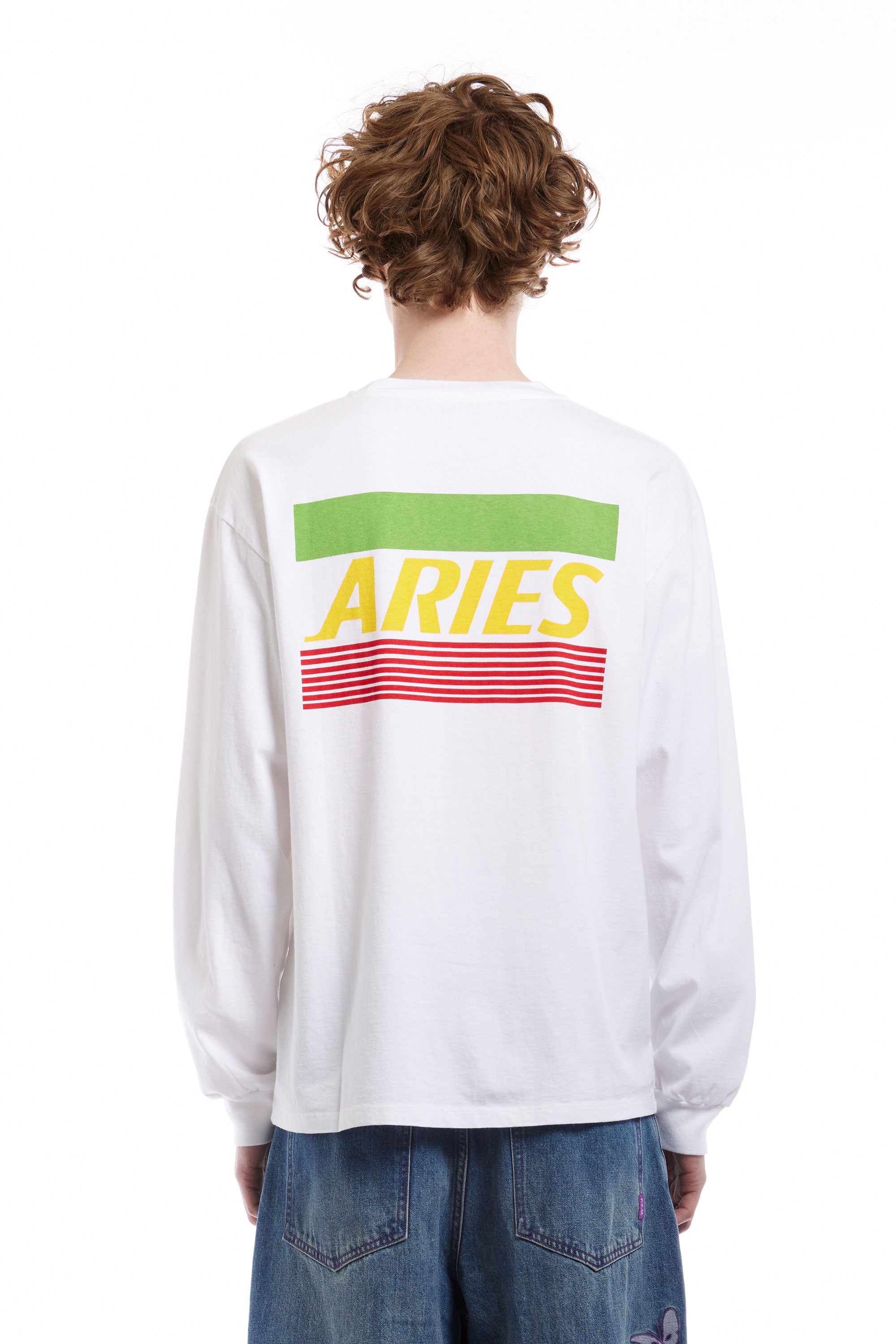 The ARIES - CREDIT CARD LS TEE WHITE  available online with global shipping, and in PAM Stores Melbourne and Sydney.